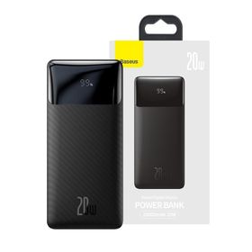 Baseus Bipow Overseas Edition Dijital Ekranlı 20W 20.000 mAh Siyah Powerbank