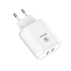 Baseus Bojure Series Dual-USB QC 3.0 23 W Hızlı Şarj Aleti