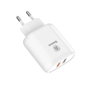 Baseus Bojure Series Dual-USB QC 3.0 23 W Hızlı Şarj Aleti