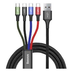 Baseus CA1T4-A01 Fast 4 in 1 Lightning Şarj Kablosu