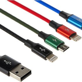 Baseus CA1T4-A01 Fast 4 in 1 Lightning Şarj Kablosu