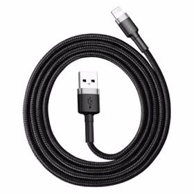 Baseus Cafule 2.4 A Lightning Gri 1 m Şarj Kablosu