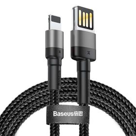 Baseus Cafule 2.4 A Lightning Gri 1 m Şarj Kablosu