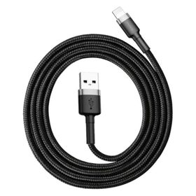 Baseus Cafule 2.4 A Lightning Gri 1 m Şarj Kablosu