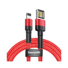 Baseus Cafule 2.4 A Lightning Kırmızı 1 m Şarj Kablosu