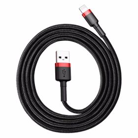 Baseus Cafule 2.4 A Lightning Kırmızı 1 m Şarj Kablosu