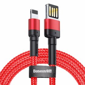 Baseus Cafule 2.4 A Lightning Kırmızı 1 m Şarj Kablosu