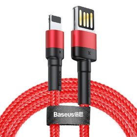 Baseus Cafule 2.4 A Lightning Kırmızı 1 m Şarj Kablosu