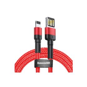 Baseus Cafule 2.4 A Lightning Kırmızı 1 m Şarj Kablosu