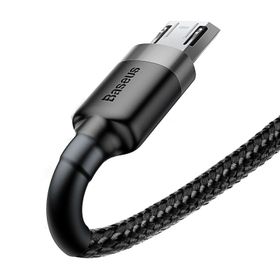 Baseus Cafule 2.4A Micro USB Gri 1 m Şarj Kablosu