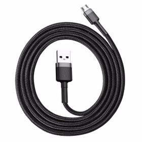 Baseus Cafule 2.4A Micro USB Gri 1 m Şarj Kablosu
