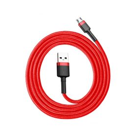 Baseus Cafule 2.4A Micro USB Kırmızı 1 m Şarj Kablosu