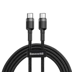 Baseus Cafule 3.0 A USB-C 1 m Gri Siyah Şarj Data Aktarımı Kablosu