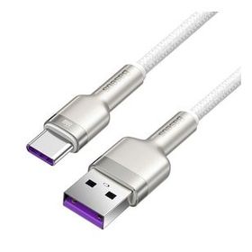 Baseus Cafule 66W Metal USB to Type-C Siyah Hızlı 100 cm Beyaz Şarj Kablosu