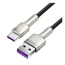 Baseus Cafule 66W Metal USB to Type-C Siyah Hızlı 100 cm Beyaz Şarj Kablosu