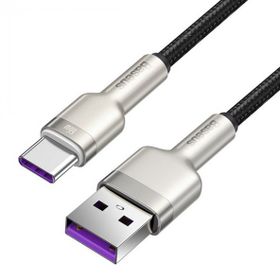 Baseus Cafule 66W Metal USB to Type-C Siyah Hızlı 100 cm Beyaz Şarj Kablosu
