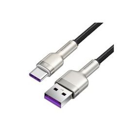 Baseus Cafule 66W Metal USB to Type-C Siyah Hızlı 100 cm Beyaz Şarj Kablosu