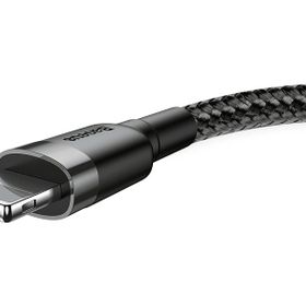 Baseus Cafule Lightning Gri Siyah 2.4A 1 m Usb Kablo