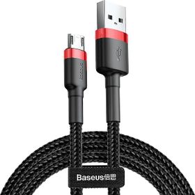 Baseus Cafule Mikro Gri Siyah 2.4A 1 m Usb Kablo