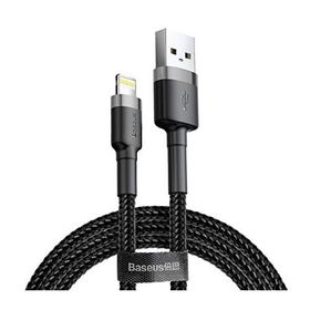 Baseus Cafule Serisi Şarj & Data Aktarım Kablosu Gri - Siyah 2 m 1.5 A USB Type A & Lightning Kablo