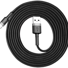 Baseus Cafule Serisi Şarj & Data Aktarım Kablosu Gri - Siyah 2 m 1.5 A USB Type A & Lightning Kablo