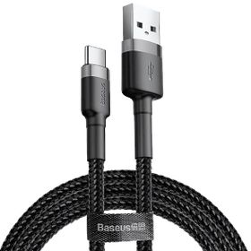 Baseus Cafule Type-C 3A 1 m Gri Siyah Şarj Kablosu