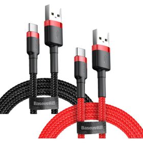 Baseus Cafule Type-C 3A Kırmızı 1 m Data Şarj Kablosu