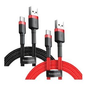 Baseus Cafule Type-C 3A Kırmızı 1 m Data Şarj Kablosu