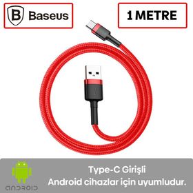 Baseus Cafule Usb Type C 3 m 2.0A Hızlı Şarj Halat Usb Kablo