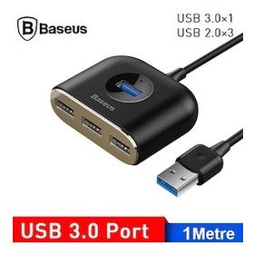 Baseus CAHUB-AY01 Square round 4 in 1 1 m Siyah USB HUB Adaptör