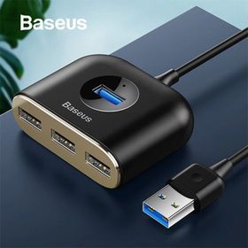 Baseus CAHUB-AY01 Square round 4 in 1 1 m Siyah USB HUB Adaptör
