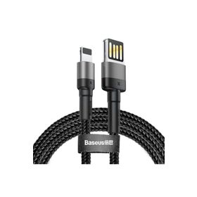 Baseus CALKLF-GG1 Cafule 2.4 A 1 Metre Şarj Kablosu Gri Lightning
