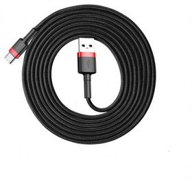 Baseus CATKLF-U91 Cafule Type-C 3 m Kırmızı Siyah USB Şarj ve Data Kablosu