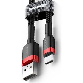 Baseus CATKLF-U91 Cafule Type-C 3 m Kırmızı Siyah USB Şarj ve Data Kablosu