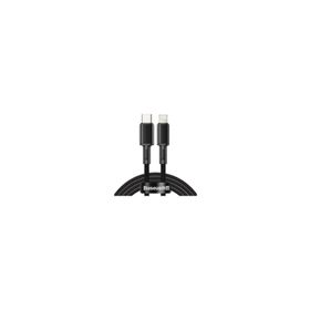 Baseus CATLWJ-01 Tungsten Gold 1 m Siyah Type-C to Lightning 20W Kablo