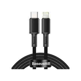 Baseus CATLWJ-01 Tungsten Gold 1 m Siyah Type-C to Lightning 20W Kablo