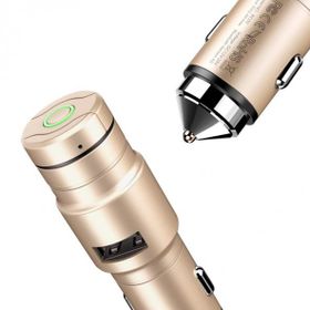 Baseus CCBKER-0V Intelligent Gold Araç Şarj Cihazı ve Bluetooth Kulaklık