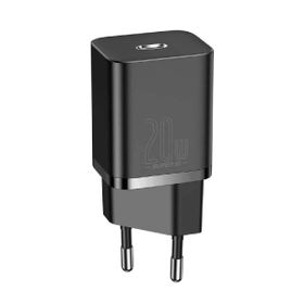 Baseus CCSUP-B01 Siyah Super SI 20W Type-C Hızlı Şarj Adaptörü