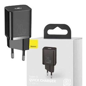 Baseus CCSUP-B01 Siyah Super SI 20W Type-C Hızlı Şarj Adaptörü