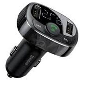 Baseus CCTM S-09A Bluetooth Aktarım Mp3 Dual Siyah Usb Araç Şarjı