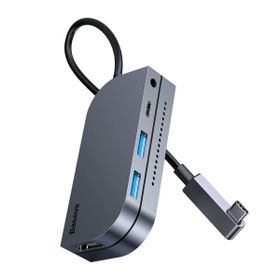 Baseus Çok Fonksiyonlu Gri Bilgisayar Telefon Hub Adaptörü