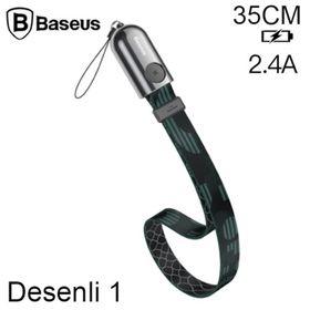 Baseus Çok fonksiyonlu İPhone 7-8-XS-XR 85 cm Powerbank Şarj Kablosu