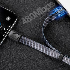 Baseus Çok fonksiyonlu İPhone 7-8-XS-XR 85 cm Powerbank Şarj Kablosu