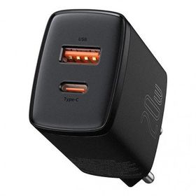 Baseus Compact 20W U+C QC. Siyah Seyehat Şarjı