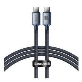 Baseus Crystal Shine 100 W 1.2 m Type-C to Type-C Hızlı Şarj Kablo