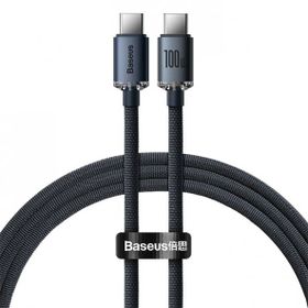 Baseus Crystal Shine 100 W 1.2 m Type-C to Type-C Hızlı Şarj Kablo