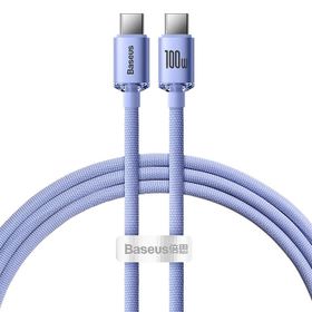 Baseus Crystal Shine 100 W 1.2 m Type-C to Type-C Hızlı Şarj Kablo