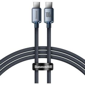 Baseus Crystal Shine 100 W 2 m Type-C to Type-C Hızlı Şarj Kablo