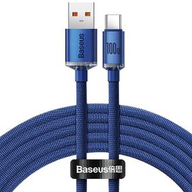Baseus Crystal Shine 100W 1.2 m Mavi Type-C Kablo