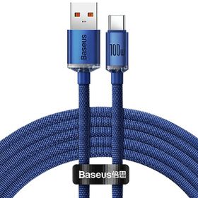Baseus Crystal Shine 100W 1.2 m Mavi Type-C Kablo